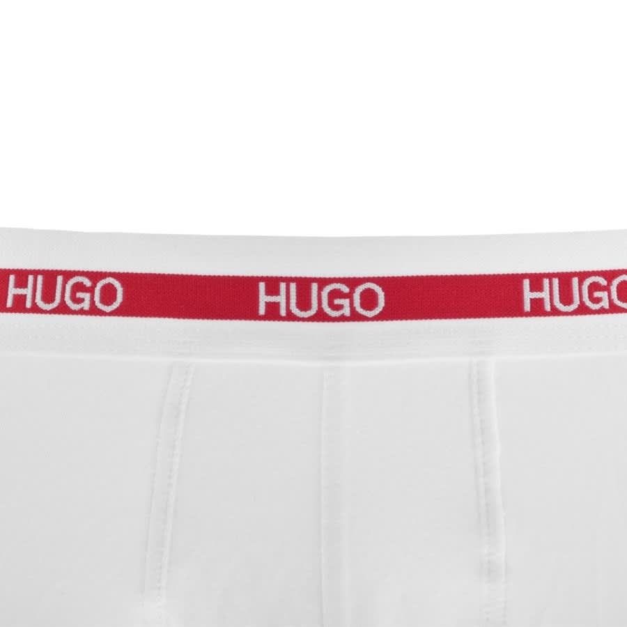 Alternative Image for ProductHUGO Double Pack Boxer Trunks White3